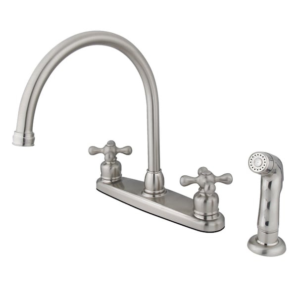 Vintage 8" Centerset Kitchen Faucet, Brushed Nickel